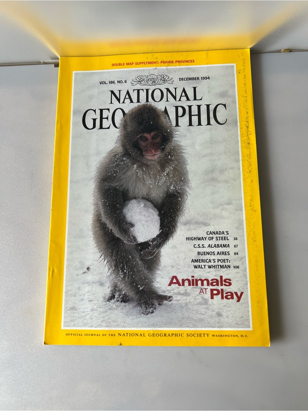 December 1994 issue of National Geographic magazine